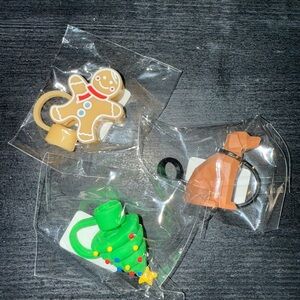 Set of 3 straw toppers, NWT